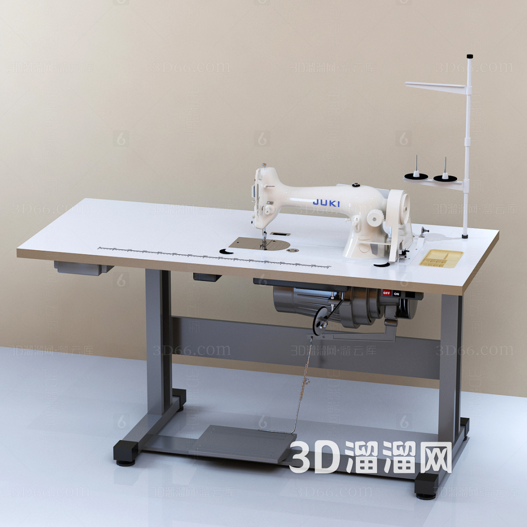 现代缝纫机3D模型的构建与应用探析